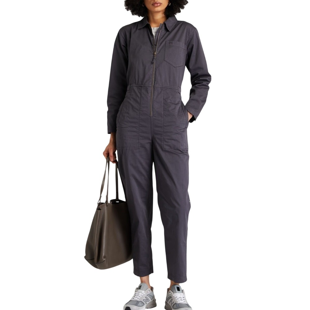 Alex Mill Expedition Jumpsuit Utility Zip Front Charcoal Grey Workwear XS